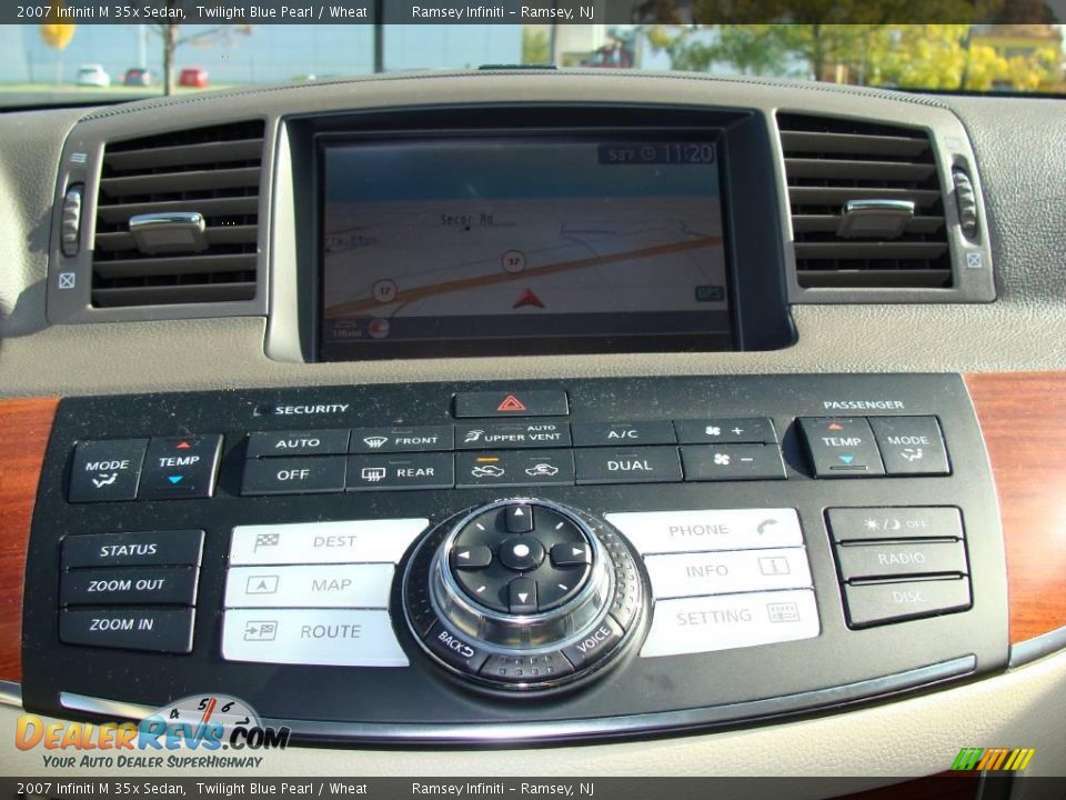 2007 Infiniti M 35x Sedan Twilight Blue Pearl / Wheat Photo #11
