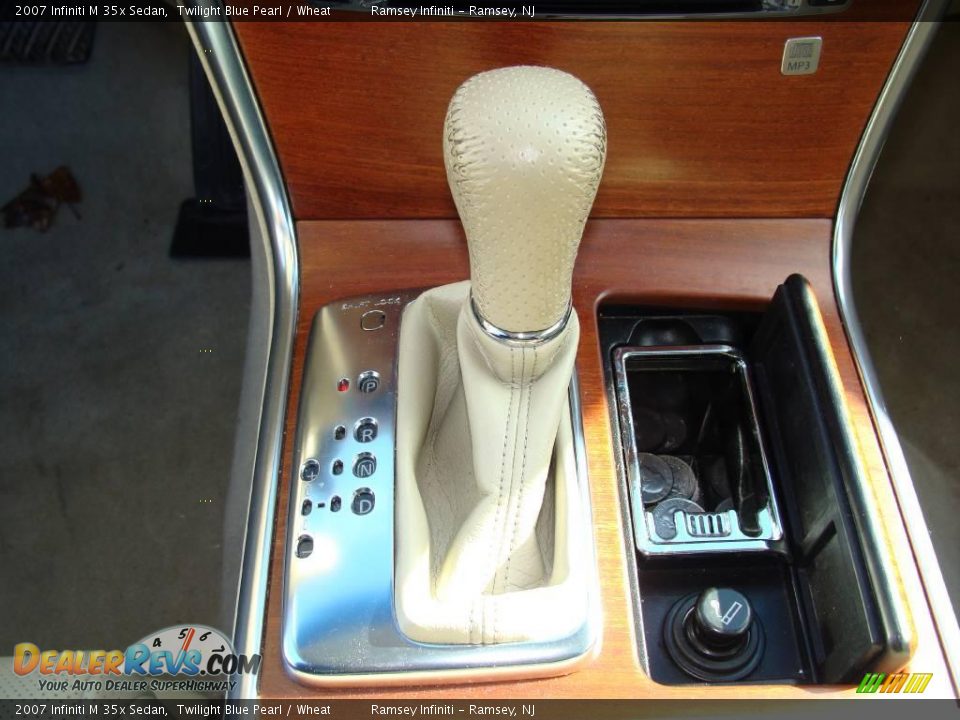 2007 Infiniti M 35x Sedan Twilight Blue Pearl / Wheat Photo #12