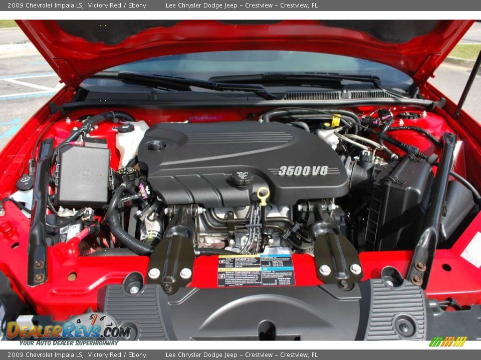 2009 Chevrolet Impala LS Victory Red / Ebony Photo #28