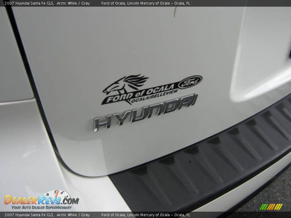 2007 Hyundai Santa Fe GLS Arctic White / Gray Photo #10