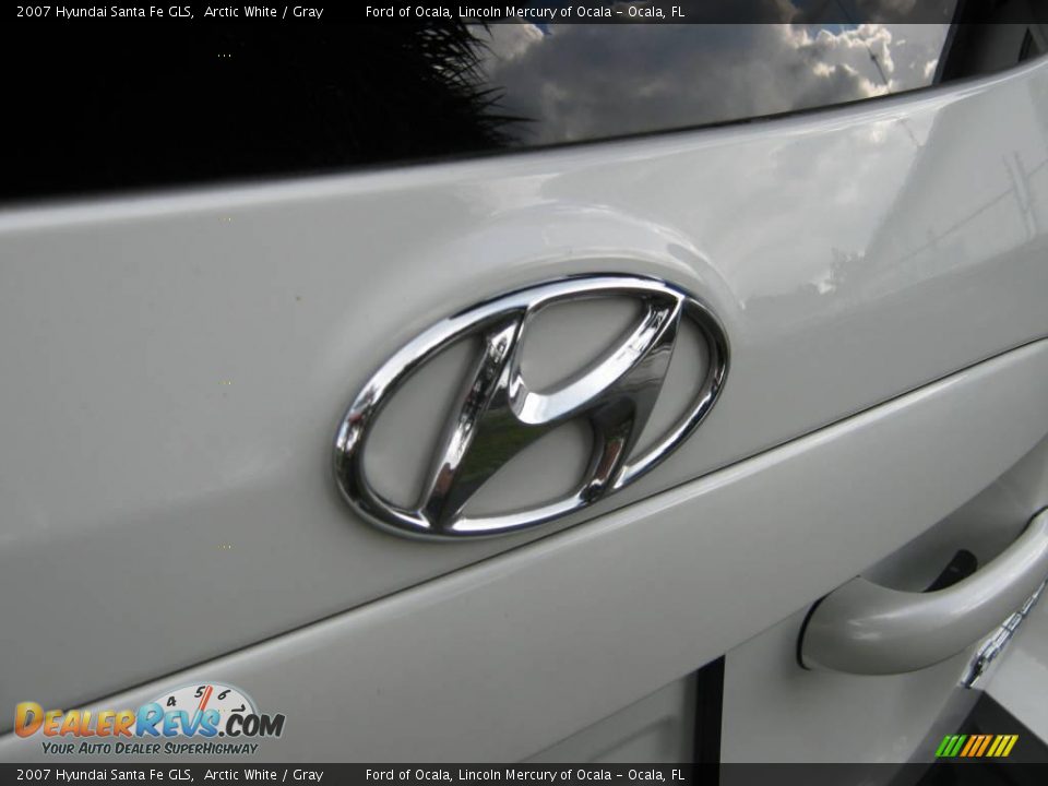 2007 Hyundai Santa Fe GLS Arctic White / Gray Photo #11