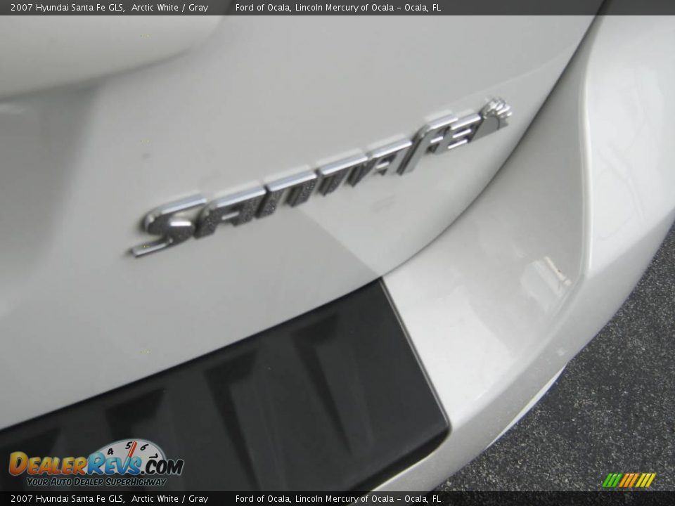 2007 Hyundai Santa Fe GLS Arctic White / Gray Photo #12