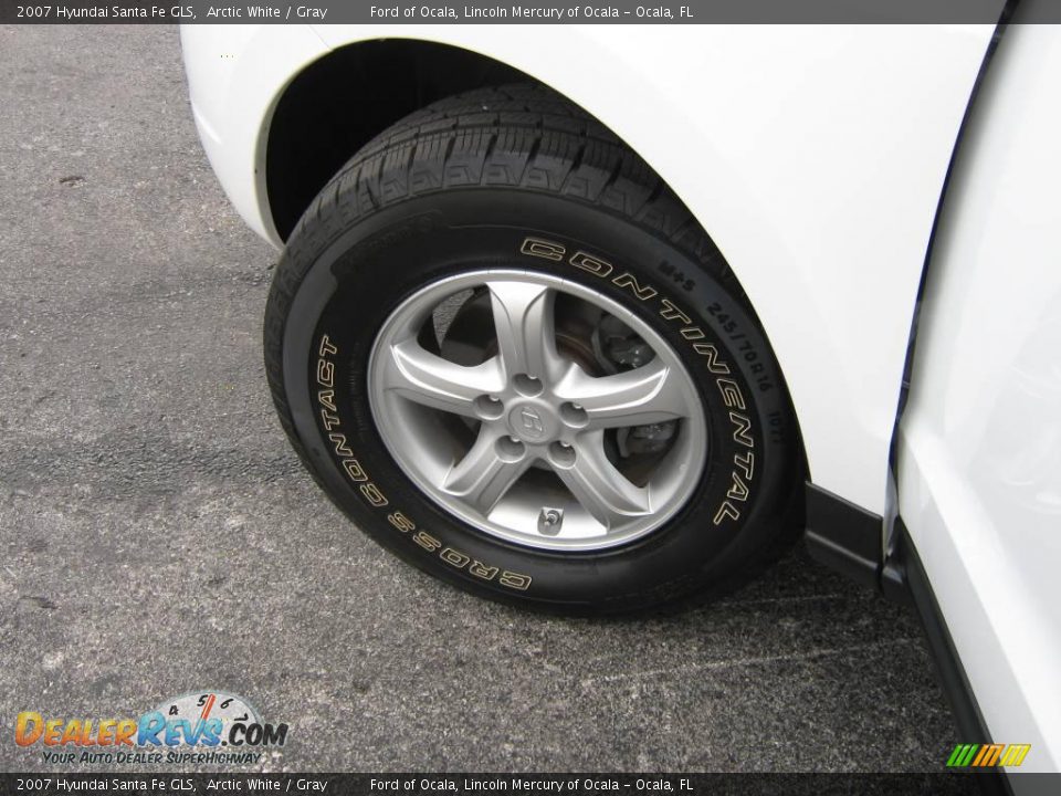 2007 Hyundai Santa Fe GLS Arctic White / Gray Photo #13