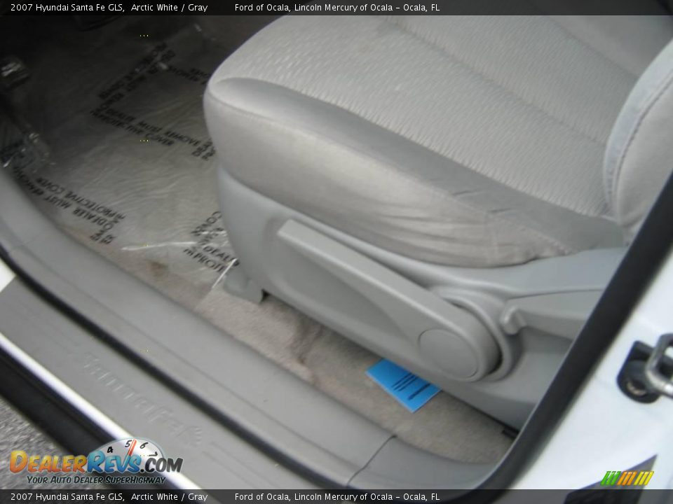 2007 Hyundai Santa Fe GLS Arctic White / Gray Photo #15