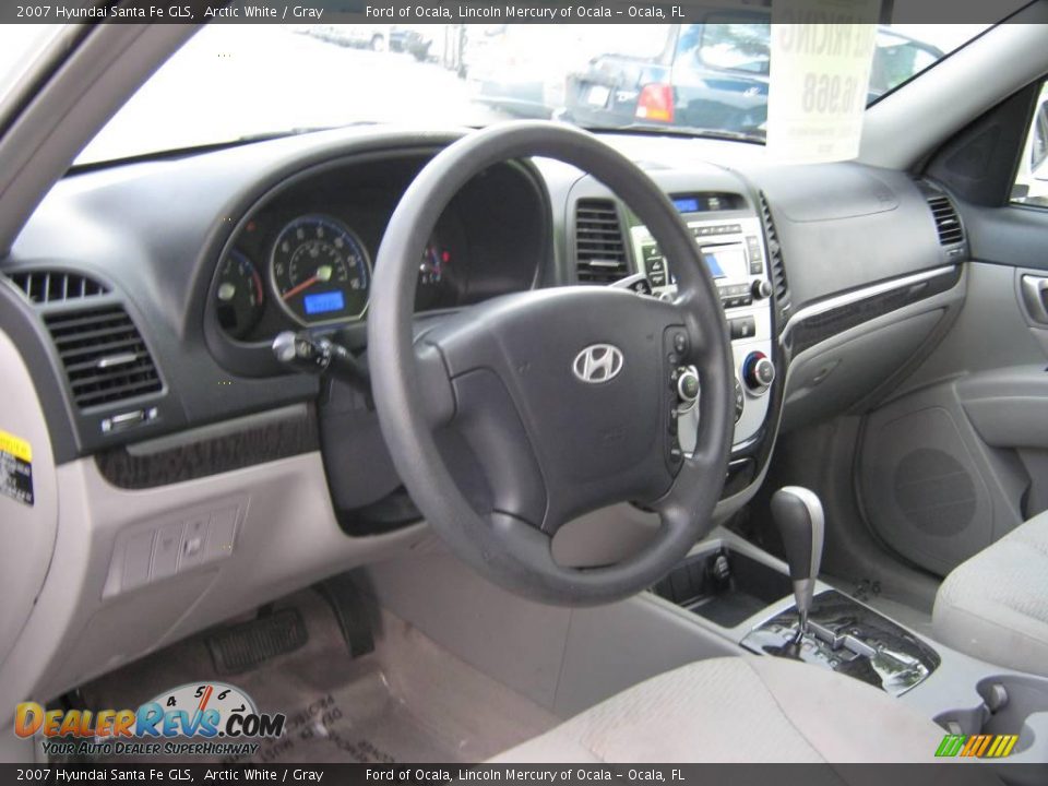 2007 Hyundai Santa Fe GLS Arctic White / Gray Photo #16