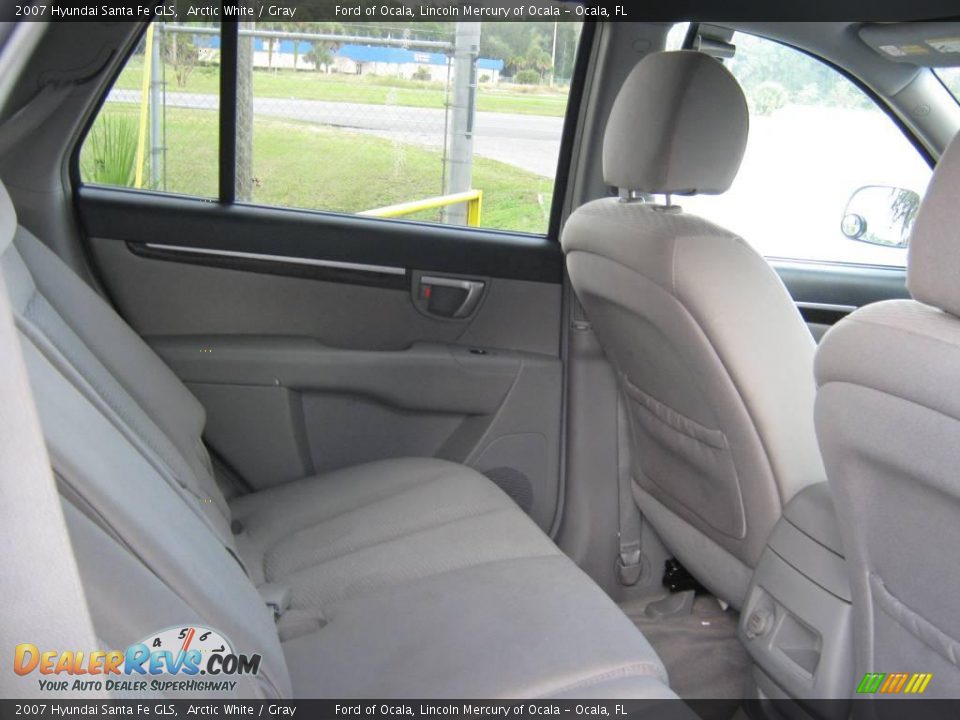 2007 Hyundai Santa Fe GLS Arctic White / Gray Photo #18