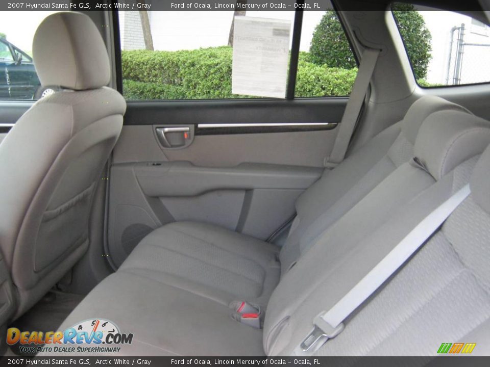 2007 Hyundai Santa Fe GLS Arctic White / Gray Photo #19