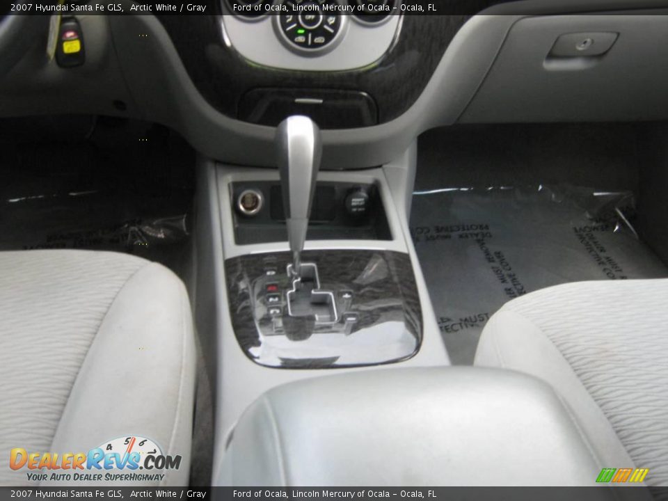 2007 Hyundai Santa Fe GLS Arctic White / Gray Photo #22
