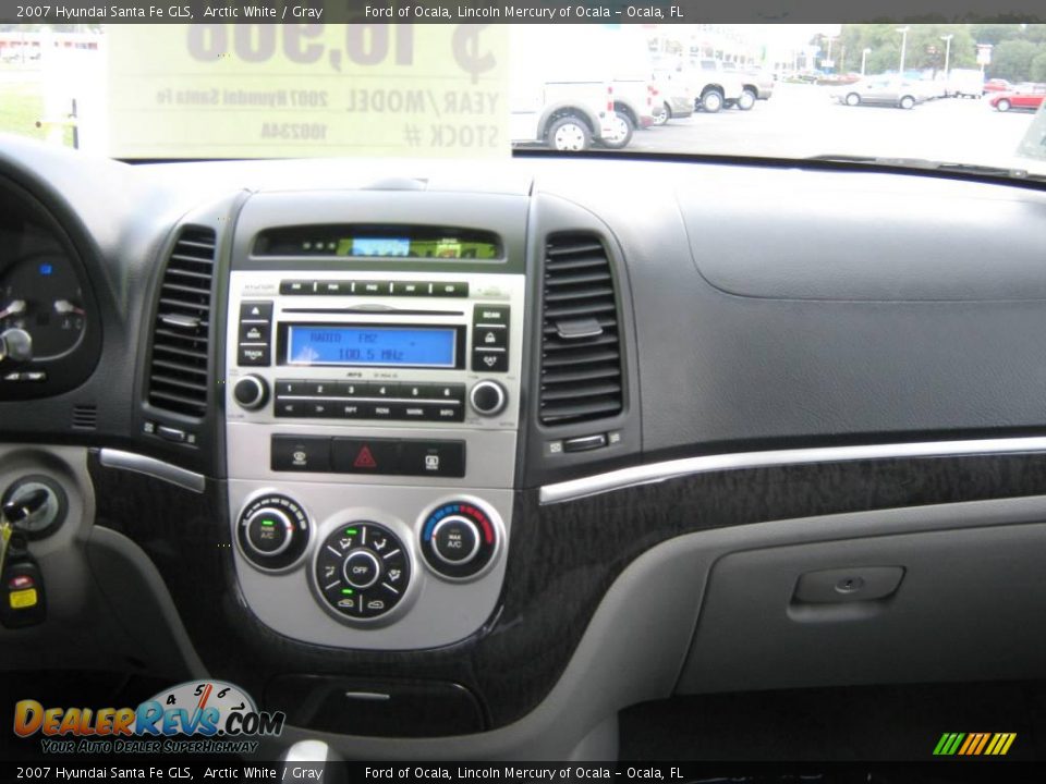 2007 Hyundai Santa Fe GLS Arctic White / Gray Photo #23