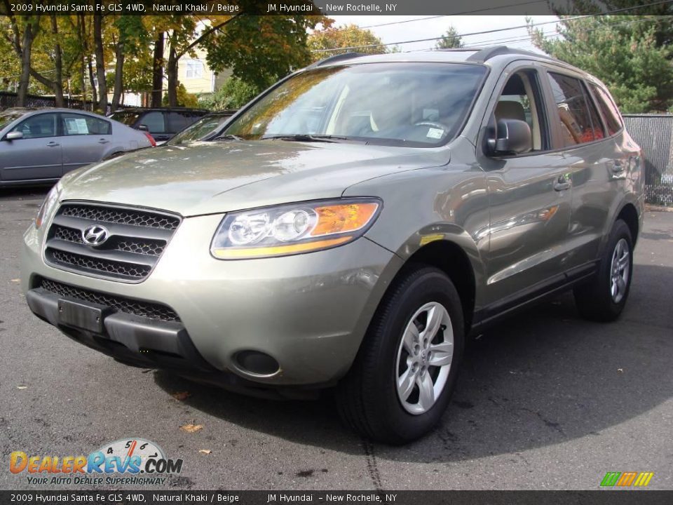 2009 Hyundai Santa Fe GLS 4WD Natural Khaki / Beige Photo #3