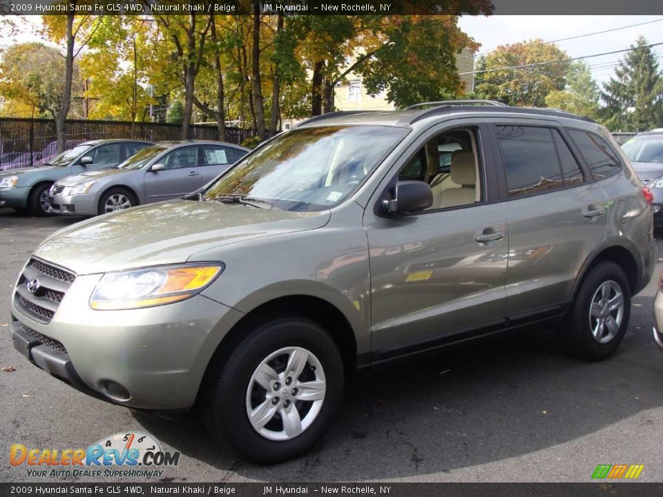 2009 Hyundai Santa Fe GLS 4WD Natural Khaki / Beige Photo #4