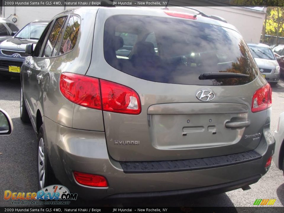 2009 Hyundai Santa Fe GLS 4WD Natural Khaki / Beige Photo #5
