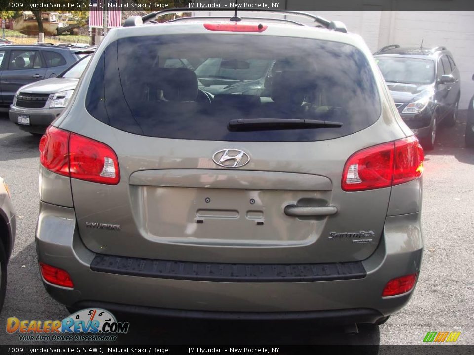 2009 Hyundai Santa Fe GLS 4WD Natural Khaki / Beige Photo #6