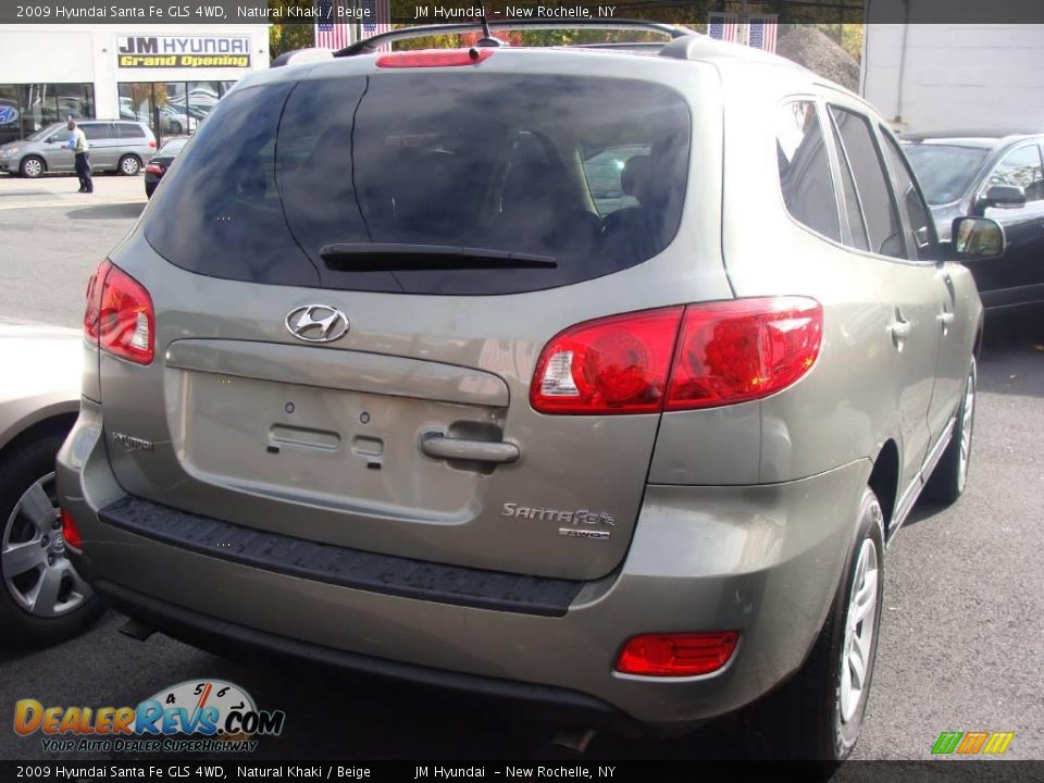 2009 Hyundai Santa Fe GLS 4WD Natural Khaki / Beige Photo #7