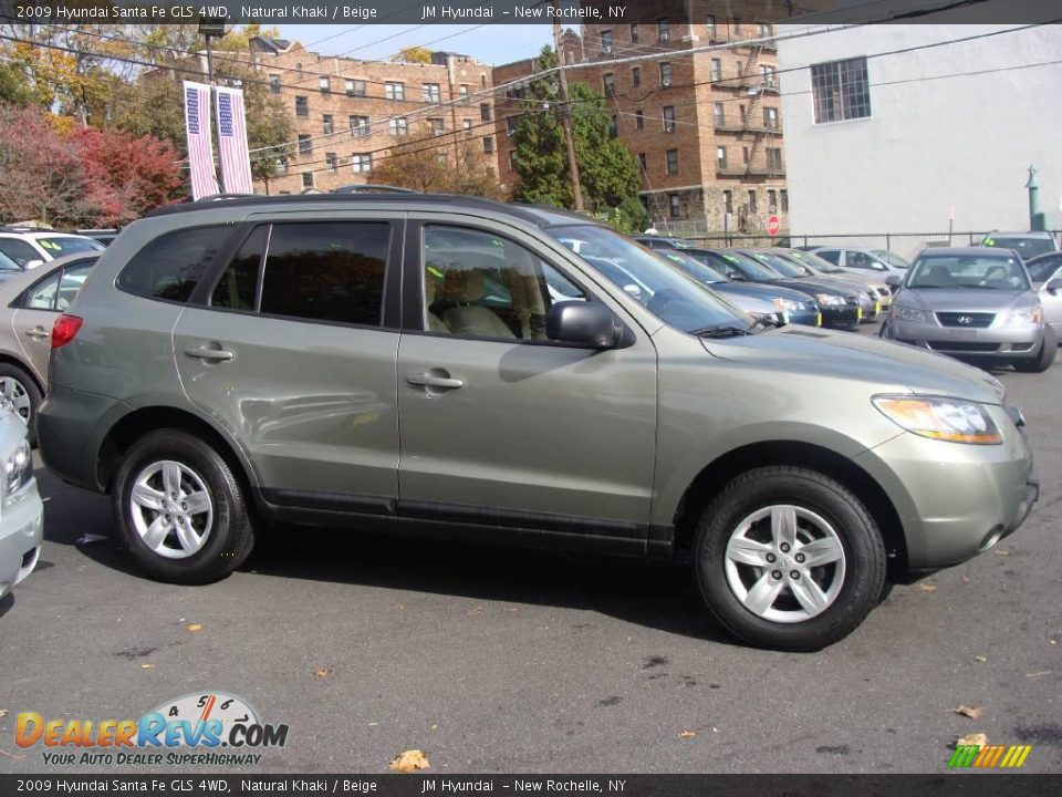 2009 Hyundai Santa Fe GLS 4WD Natural Khaki / Beige Photo #8