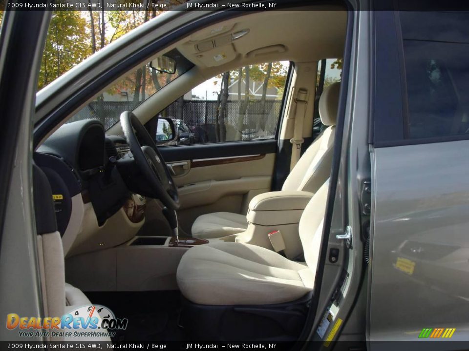 2009 Hyundai Santa Fe GLS 4WD Natural Khaki / Beige Photo #13