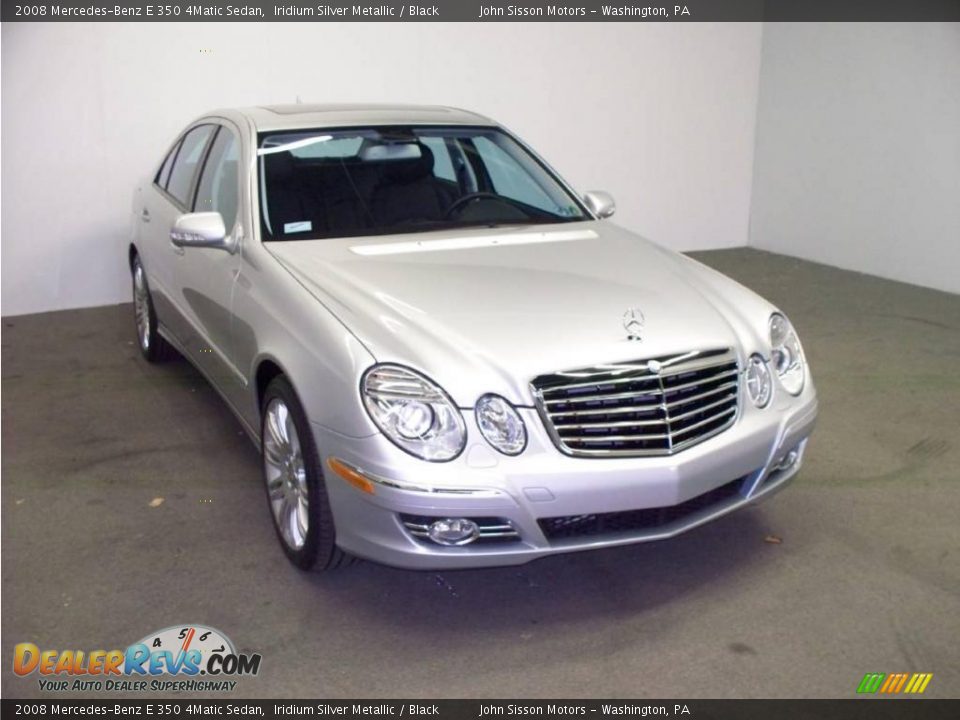 2008 Mercedes-Benz E 350 4Matic Sedan Iridium Silver Metallic / Black Photo #1