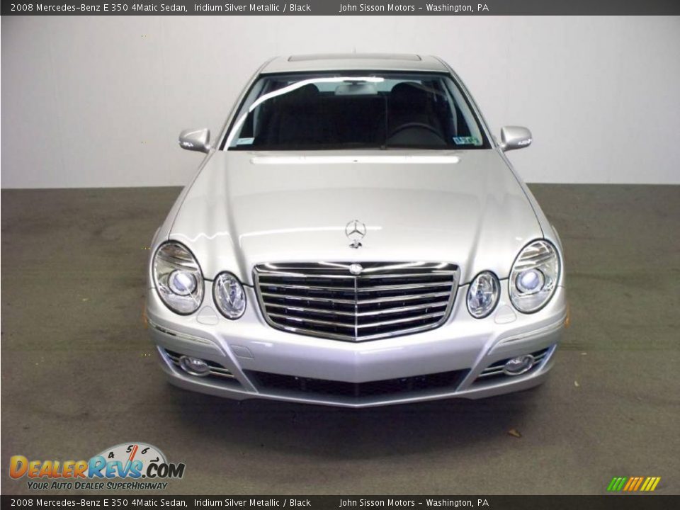2008 Mercedes-Benz E 350 4Matic Sedan Iridium Silver Metallic / Black Photo #2