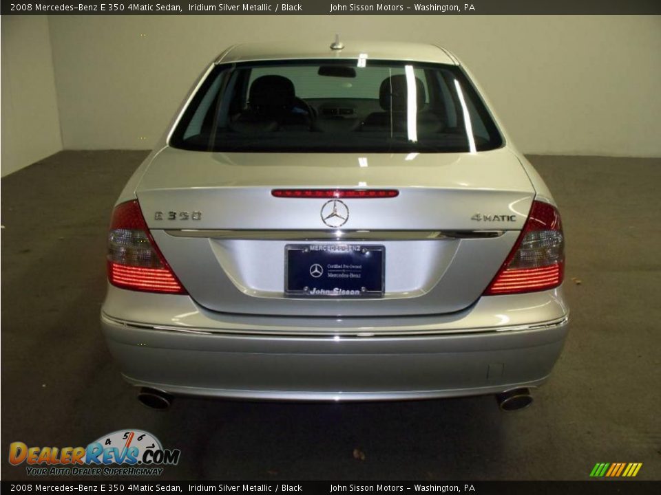 2008 Mercedes-Benz E 350 4Matic Sedan Iridium Silver Metallic / Black Photo #3