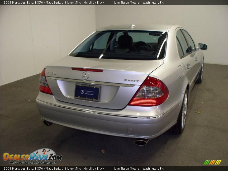 2008 Mercedes-Benz E 350 4Matic Sedan Iridium Silver Metallic / Black Photo #4