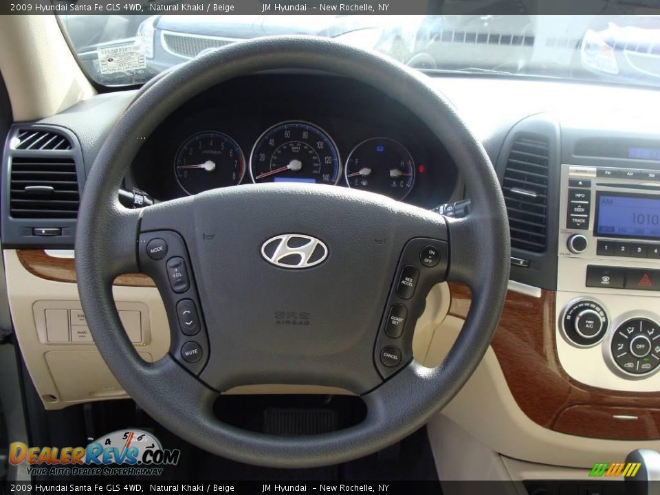 2009 Hyundai Santa Fe GLS 4WD Natural Khaki / Beige Photo #20