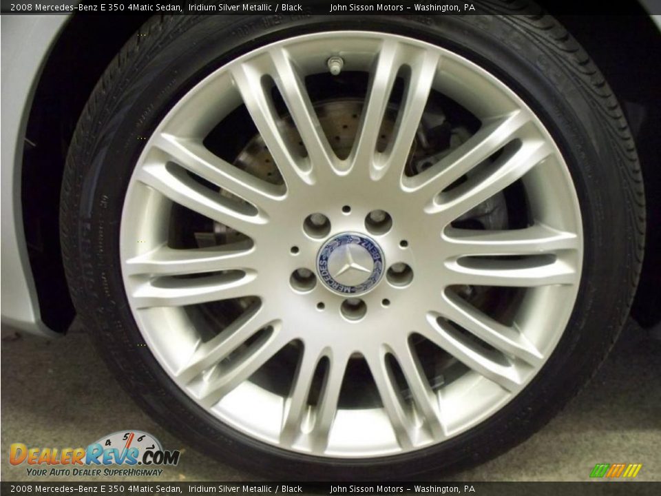 2008 Mercedes-Benz E 350 4Matic Sedan Iridium Silver Metallic / Black Photo #7