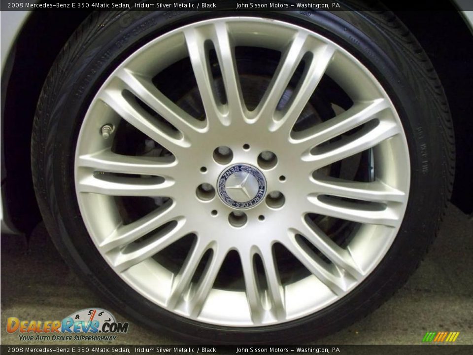 2008 Mercedes-Benz E 350 4Matic Sedan Iridium Silver Metallic / Black Photo #9