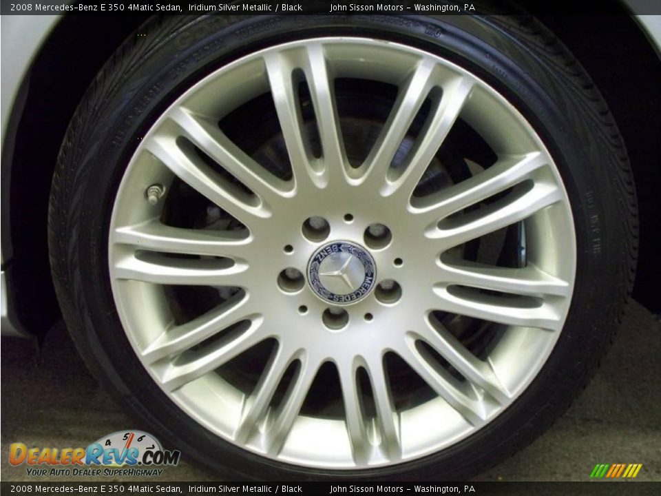 2008 Mercedes-Benz E 350 4Matic Sedan Iridium Silver Metallic / Black Photo #10