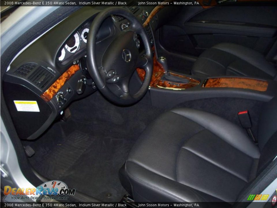 2008 Mercedes-Benz E 350 4Matic Sedan Iridium Silver Metallic / Black Photo #13