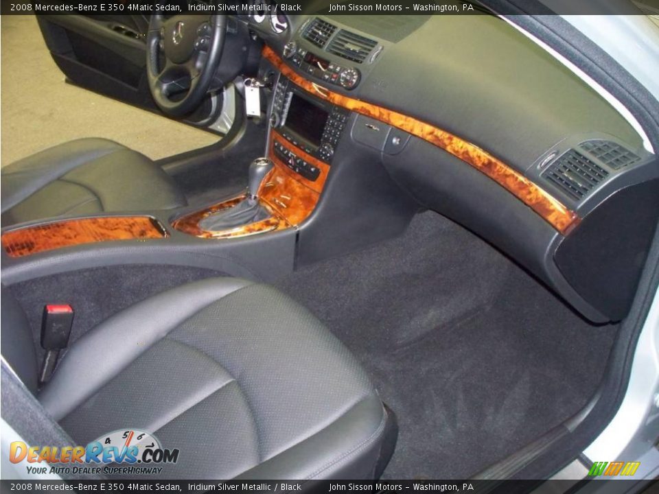 2008 Mercedes-Benz E 350 4Matic Sedan Iridium Silver Metallic / Black Photo #14