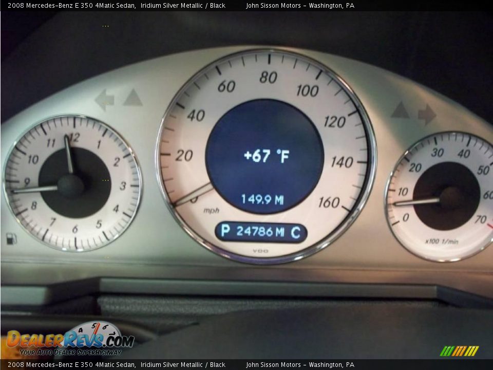 2008 Mercedes-Benz E 350 4Matic Sedan Iridium Silver Metallic / Black Photo #17