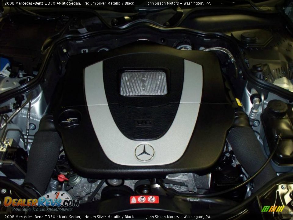 2008 Mercedes-Benz E 350 4Matic Sedan Iridium Silver Metallic / Black Photo #20