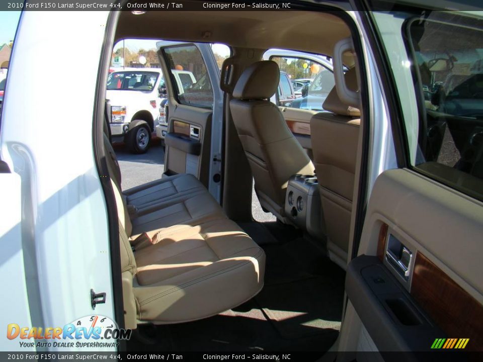 2010 Ford F150 Lariat SuperCrew 4x4 Oxford White / Tan Photo #11