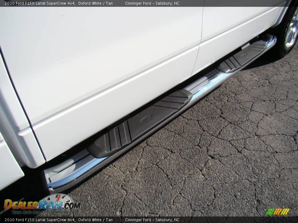 2010 Ford F150 Lariat SuperCrew 4x4 Oxford White / Tan Photo #15