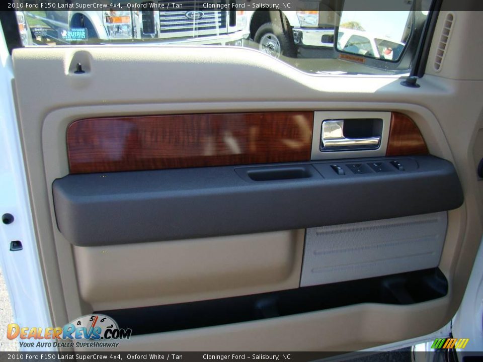 2010 Ford F150 Lariat SuperCrew 4x4 Oxford White / Tan Photo #17