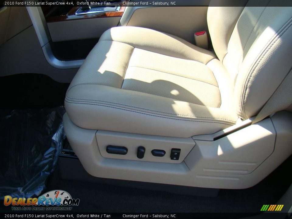 2010 Ford F150 Lariat SuperCrew 4x4 Oxford White / Tan Photo #18
