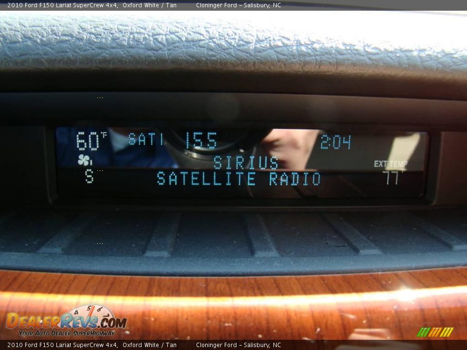 2010 Ford F150 Lariat SuperCrew 4x4 Oxford White / Tan Photo #21