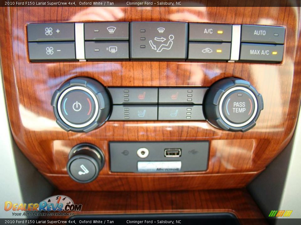 2010 Ford F150 Lariat SuperCrew 4x4 Oxford White / Tan Photo #23