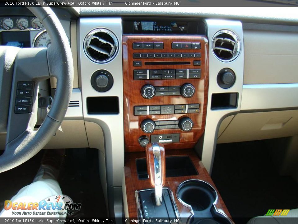 2010 Ford F150 Lariat SuperCrew 4x4 Oxford White / Tan Photo #27