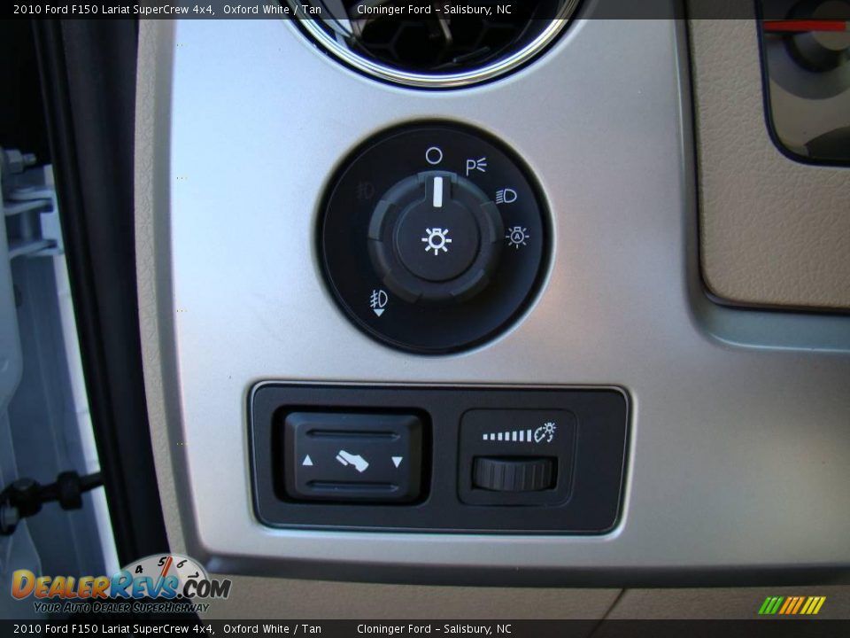 2010 Ford F150 Lariat SuperCrew 4x4 Oxford White / Tan Photo #29