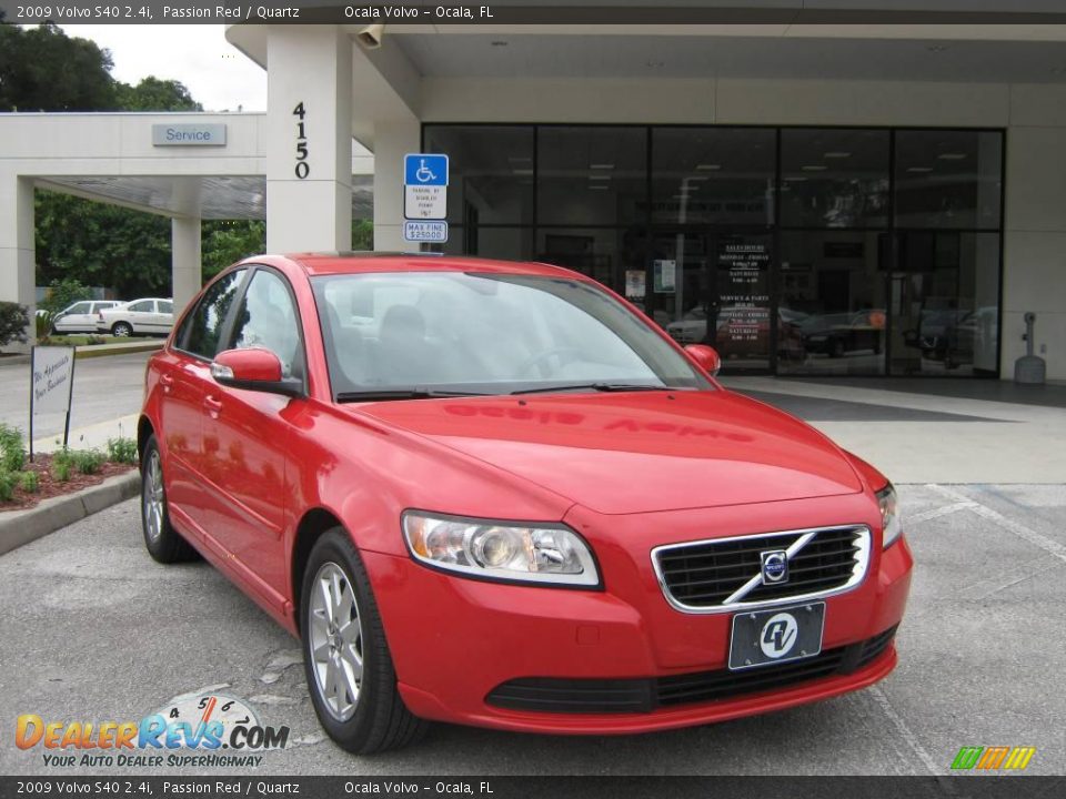 2009 Volvo S40 2.4i Passion Red / Quartz Photo #9