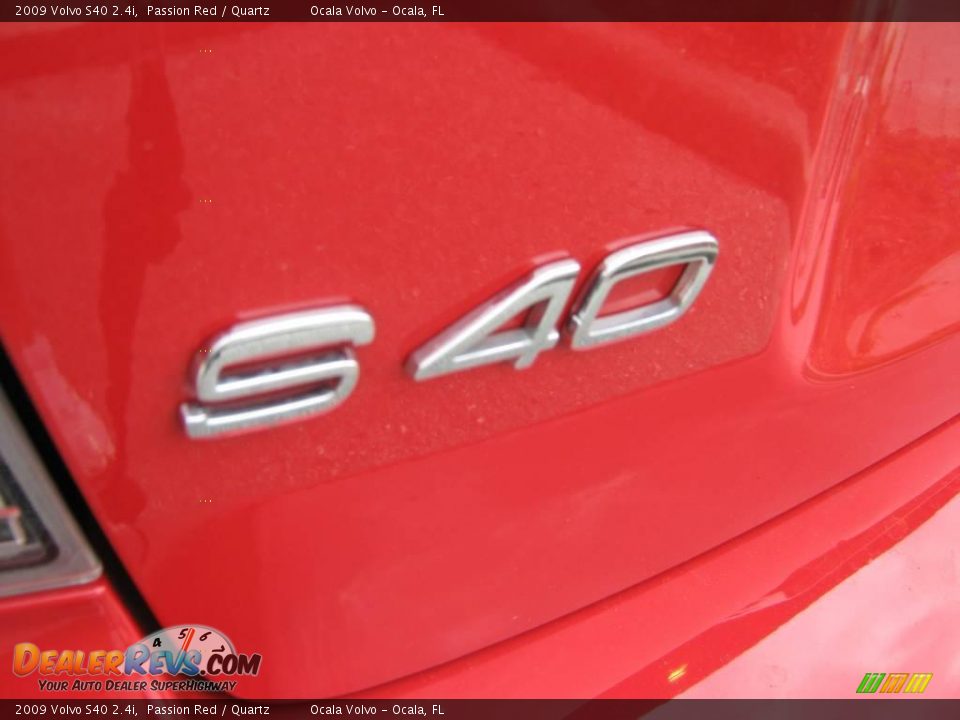 2009 Volvo S40 2.4i Passion Red / Quartz Photo #10