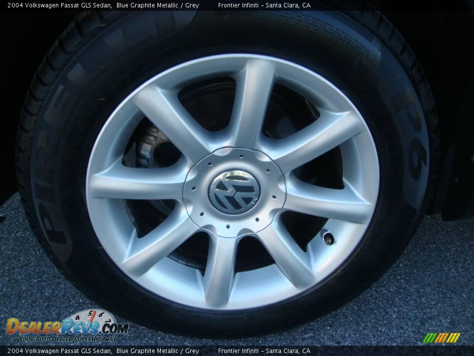 2004 Volkswagen Passat GLS Sedan Blue Graphite Metallic / Grey Photo #26
