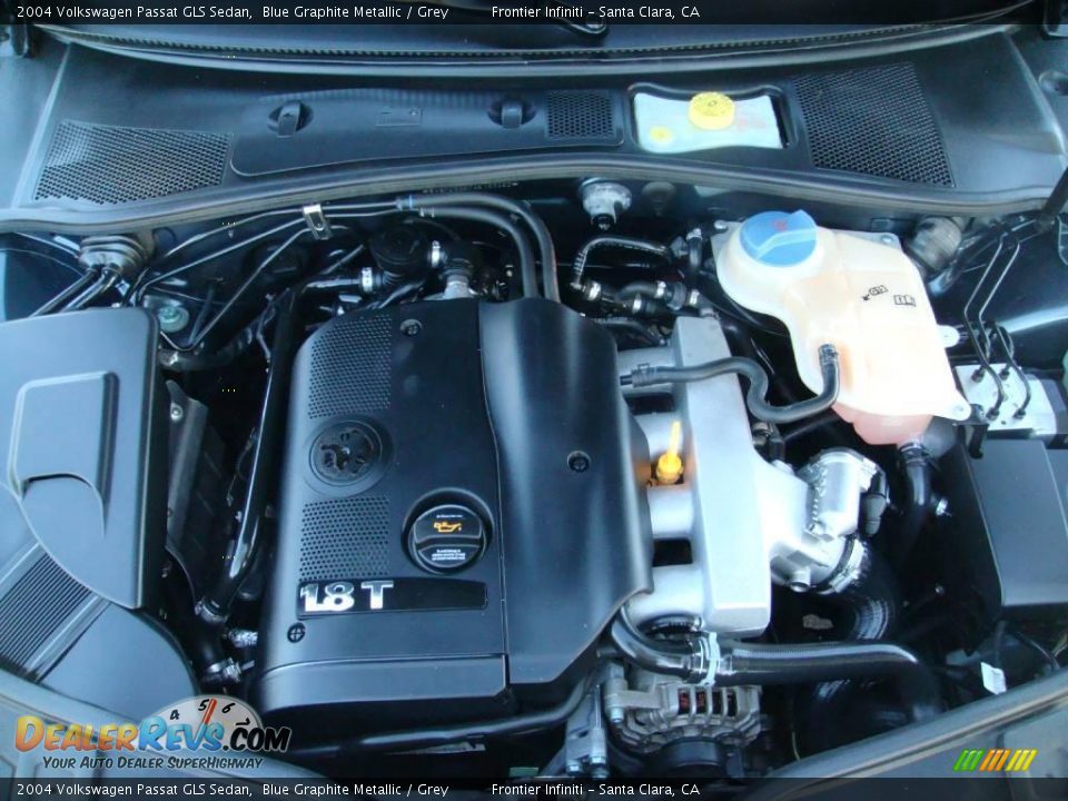 2004 Volkswagen Passat GLS Sedan Blue Graphite Metallic / Grey Photo #28