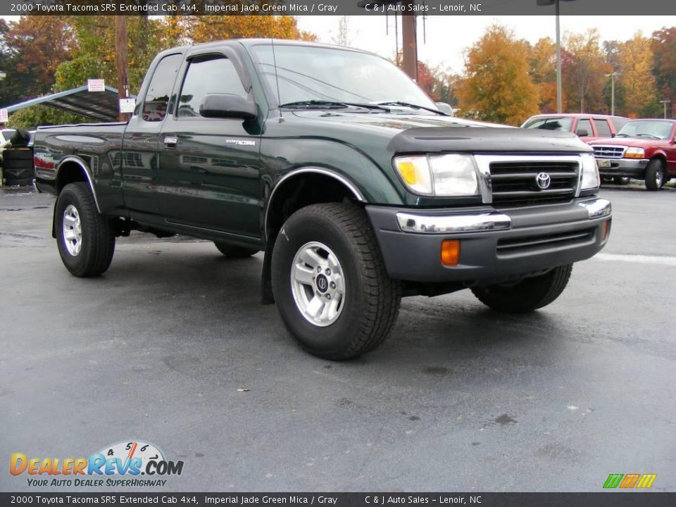 2000 Toyota Tacoma Sr5 Extended Cab 4x4 Imperial Jade Green Mica Gray