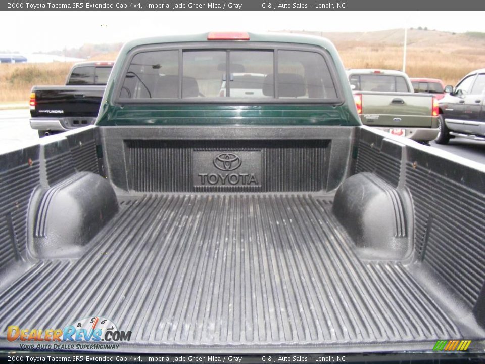 2000 Toyota Tacoma SR5 Extended Cab 4x4 Imperial Jade Green Mica / Gray Photo #10