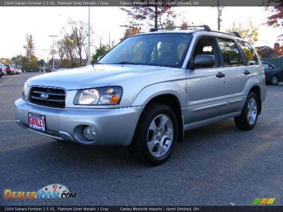 2004 Subaru Forester 2.5 XS Platinum Silver Metallic / Gray Photo #1