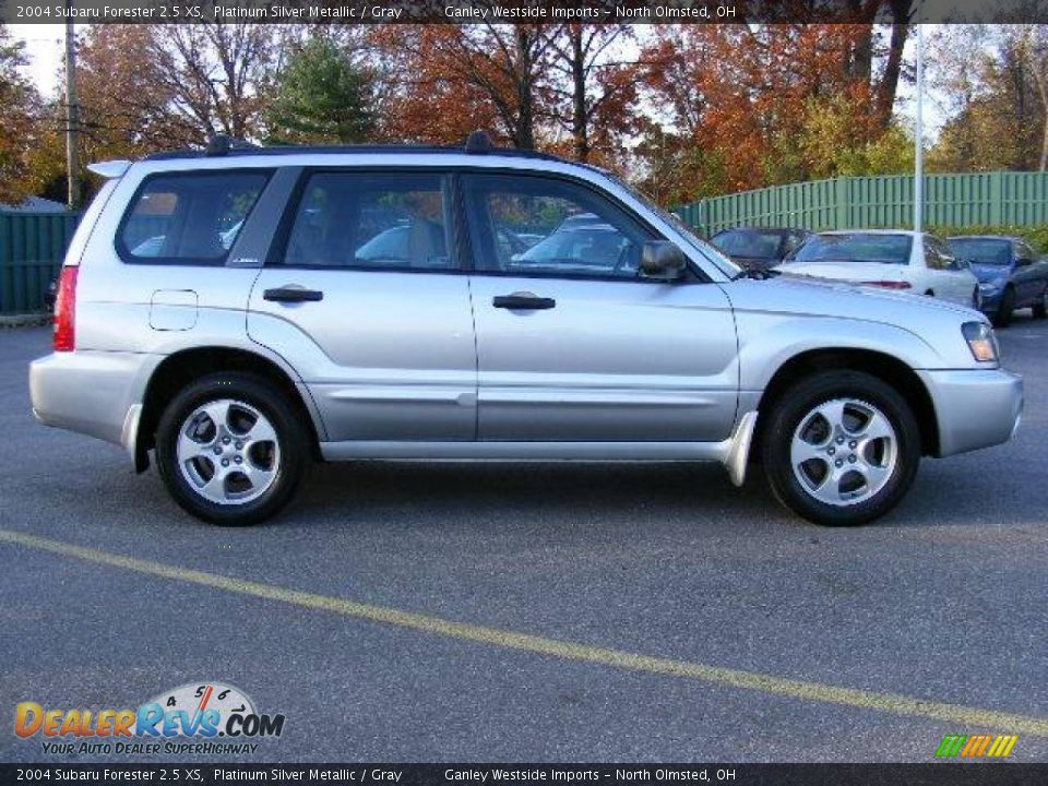 2004 Subaru Forester 2.5 XS Platinum Silver Metallic / Gray Photo #6