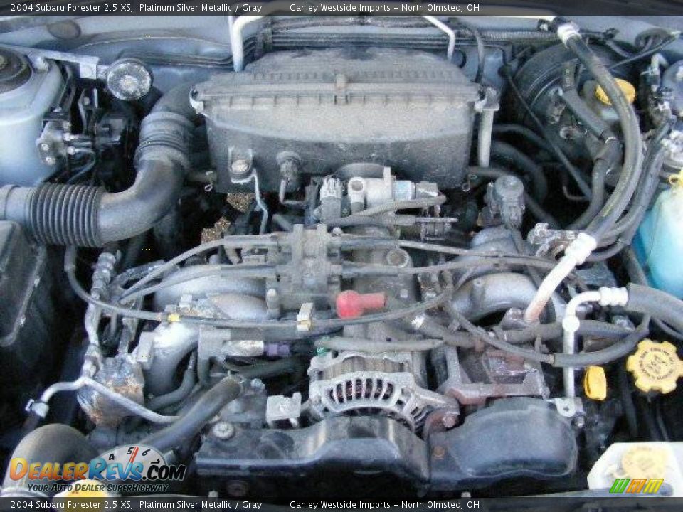 2004 Subaru Forester 2.5 XS Platinum Silver Metallic / Gray Photo #23