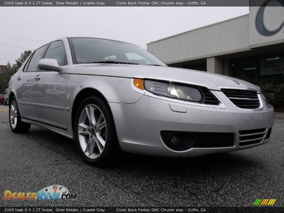 2006 Saab 9-5 2.3T Sedan Silver Metallic / Granite Gray Photo #2